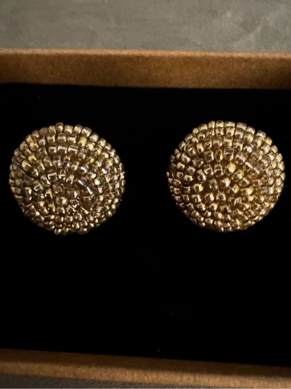 J. Crew Gold Textured Dome Stud Earrings for Women